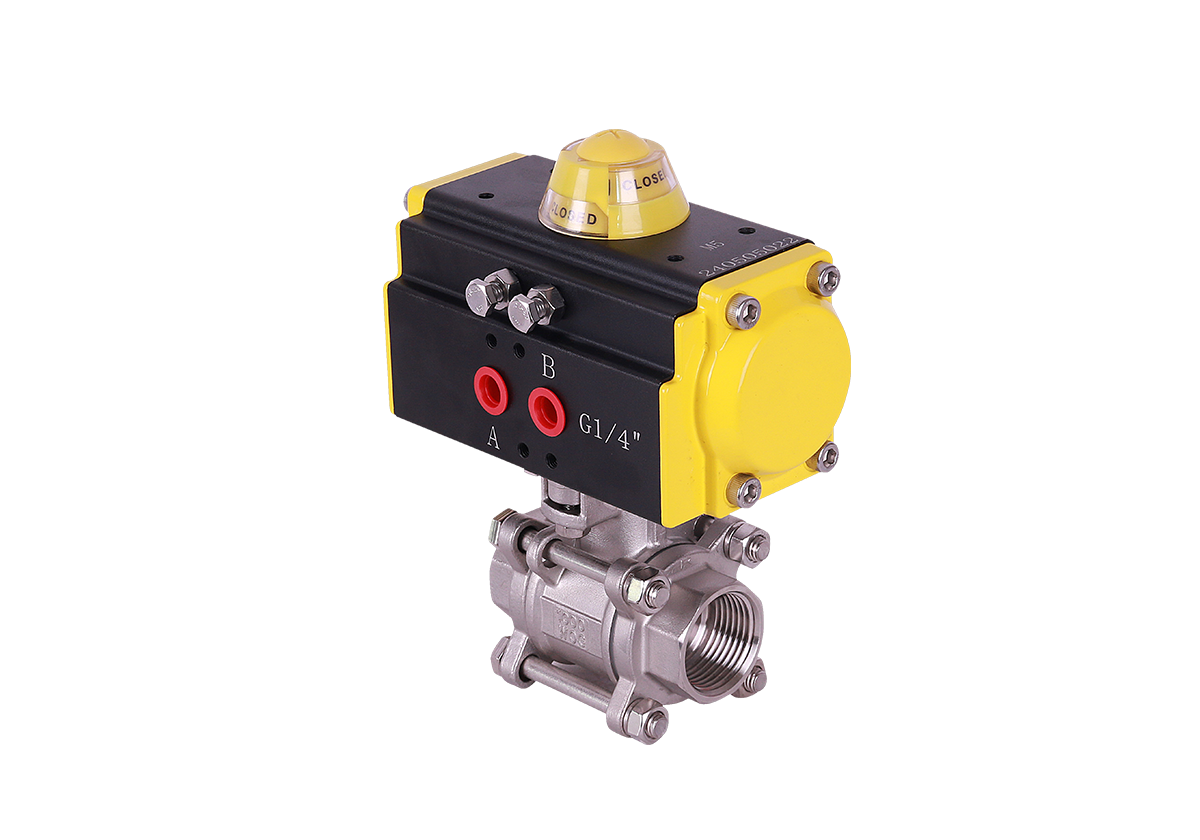 氣動(dòng)不銹鋼球閥（內(nèi)牙螺紋）